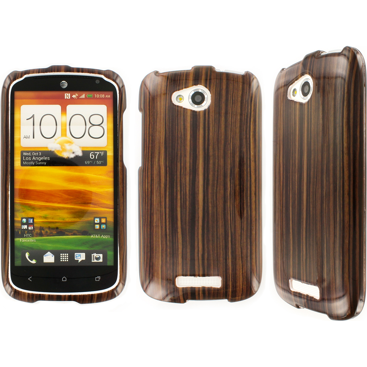 Empire HTC One VX Full Coverage Zebra Wood Hard Case - Walmart.com
