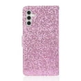 thumbnail image 3 of TECH CIRCLE Case for Samsung Galaxy A14 6.6", Bling Glitter PU Leather Folio Stand Wallet Card Holders Shockproof Protective Magnetic Cover with Hand Strap For Samsung Galaxy A14 5G 2023, Pink, 3 of 9