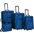 thumbnail image 1 of Juego de equipaje Rockland Journey Softside expandible azul de 4 piezas, 1 of 1