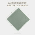 thumbnail image 4 of Comfy Cubs Hooded Baby Towels 1-Pack, Large 32" x 32" - 6 Layer, 100% Muslin Cotton, Fern, 4 of 6