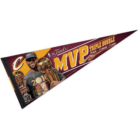 NBA - LeBron James Miami Heat 2012 NBA Finals Champions MVP 12x30 Premium Pennant
