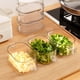 thumbnail image 4 of Especiero de plástico transparente con compartimentos divididos | Organizador de cocina de 15 x 12 x 8 cm para condimentos, sal, pimienta y azúcar | Tapa hermética con asa, 4 of 6