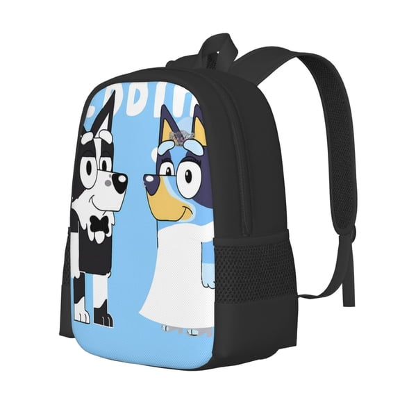 Kowoue Bluey Pattern Student Backpack –School backpack Large Capacity Durable and Ergonomic Backpack with Laptop Compartment and Multiple Pockets
