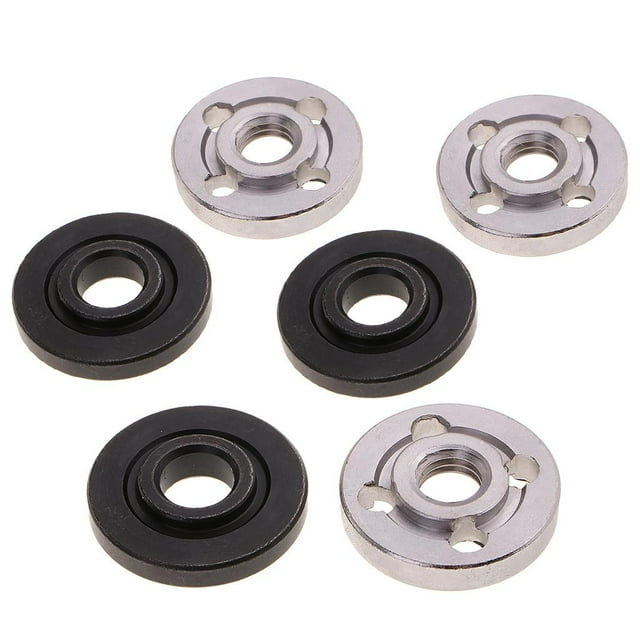 KLKCMS 6 Pieces Φ30mm M10 Angle Grinder Flange Nut Set Fit 5/8Inch or 4/5Inch holes of