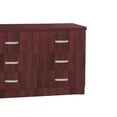 thumbnail image 4 of Pemberly Row Commode Moderne à 6 Tiroirs en Bois d'Ingénierie, Acajou, 4 of 5