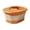 Orange, variant on Orange Foldable Portable Foot Soaking Basin With Lid Insulated Heat Retention Massage Nubs Built-In Device Stand For Home Use Collapsible Design Measuring 15.75X13.39X7.87 Inches