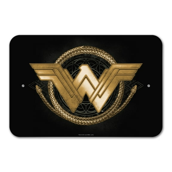 Wonder Woman Movie Golden Lasso Logo Home Business Office Sign