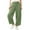Army Green, variant on Bloomae Women's Corduroy Pants Loose Comfortable Casual Drawstring Elastic Waistband Wide-Leg Sweatpants with Pockets Blue S