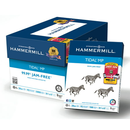 Hammermill Everyday Copy and Print Paper, 92Bright, 20lb, Letter, 500 Shts/Ream, 10