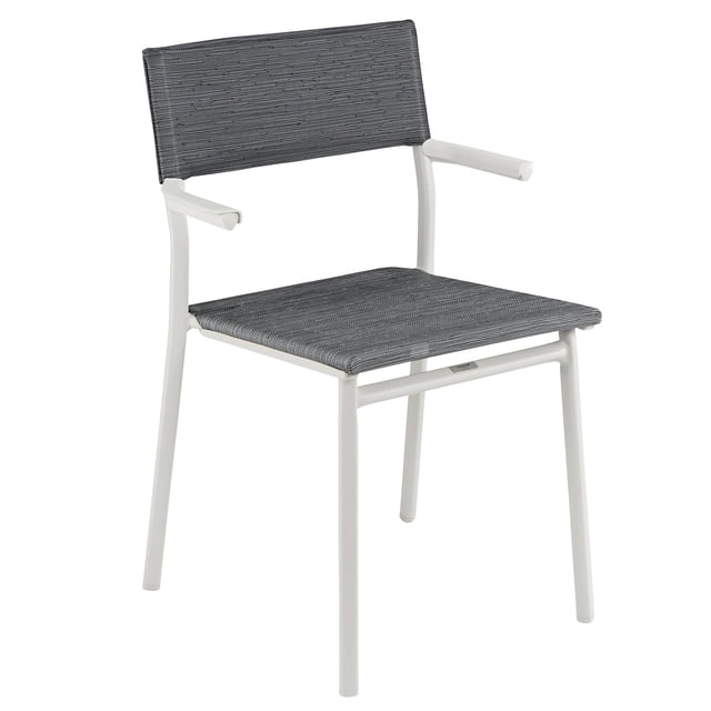 Lafuma Batyline Duo ORON Fauteuil d'Extérieur Durable, Sable/obsidienne (Ensemble de 2)