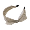 thumbnail image 5 of Unique Bargains 1 Pc Mesh Bow Headbands for Women Champagne, 5 of 6