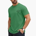 thumbnail image 3 of OGLCCG Western Shirts for Men Cowboys Letter Print T Shirt Vintage Graphic Tee Summer Short Sleeve Crewneck Tee Top,S,Green, 3 of 5