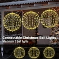 thumbnail image 3 of LIGHTSHARE 20IN 200LED Light Ball Yard Decoration Pathway Lights Sphere Light Fold Flat Metal Frame Indoor Outdoor Waterproof Garden Lights, Plug in, 3 of 6