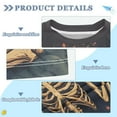 thumbnail image 2 of FORMRS Boys Rash Guard with Short Sleeves UPF 50+ Swim Shirts Sizes 3-12T, Skeleton with Rainbow, 2 of 6