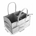 thumbnail image 3 of Organizador De Pañales Fieltro Portátil Gris, 3 of 4