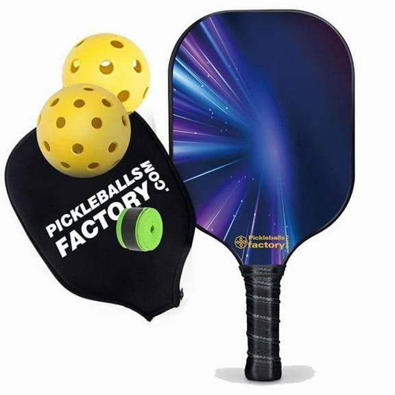 Pickleball Factory PB00040-11-C Pickleball Paddles for Sale - Beam of Lights Lightweight Pickleball Paddles, Performance Pickleball Best Pro Pickleball Paddles 2022, Carbonfiber Graphite