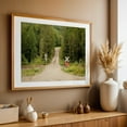 thumbnail image 4 of Railroad Crossing, West Burke - Burke Vermont Photography Railroad Forest Nature Rural Scenic Landscape Woodland Oak Framed Wall Art Print 16 x 24 inches, 4 of 6