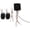 Black, variant on 1 Set Ebike Alarm Lock: High-Security Bikes Alarm Lock with Remote Control - Anti-Theft System with Relay Switch for Electric Bikes Scooters