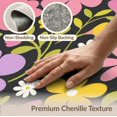 thumbnail image 6 of ODIKA 2'x3' Black Blossom Extravaganza with Vibrant Washable Accent Rug Elegant Summer Meadow Design, Perfect for Modern for Bedroom, Nursery, RV, Pet Friendly, Bedside Mat, 6 of 7