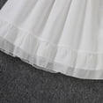 thumbnail image 7 of Gaexia Girls Dresses ,Girls Summer Dresses Casual Flutter Sleeve Chiffon Dress For Toddlers Kids Comfortable Elastic Waist Party Outfit (White,2-3 Years), 7 of 7
