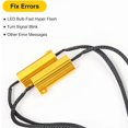 thumbnail image 4 of 2PCS Universal Error Free Bulb Adapter Metal Housing Heat Dissipation for 3157/4157 Headlight Brake Light Fog Light Fix, 4 of 4