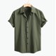 thumbnail image 1 of pstuiky Mangas cortas para hombre, Camisa tipo blusa de manga larga con cuello vuelto y solapa con estampado de cremallera para hombre camisetas de hombre l, 1 of 8
