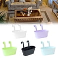 thumbnail image 4 of Colorful Metal Hanging Flower Pot With Removable Hook - Perfect For Balcony, 4 of 5