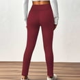 thumbnail image 4 of Women's Casual Pants Solid Design Warm Thick Fabric Outer Pockets High Waist Comfort Fit Everyday Versatile Style Comfortable Sweatpants for Women Relaxed Fit Pant, 4 of 7