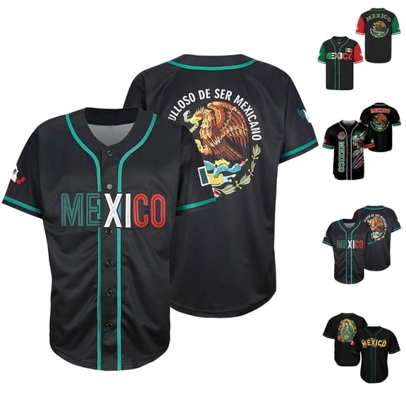 2026 New Mexico Soccer Jerseys Mexico National Team Supporter Shirt, Mexican Jersey Soccer T-Shirt, Crew Neck Short Sleeve Football Tee for Sports Casual Daily Use for Adult