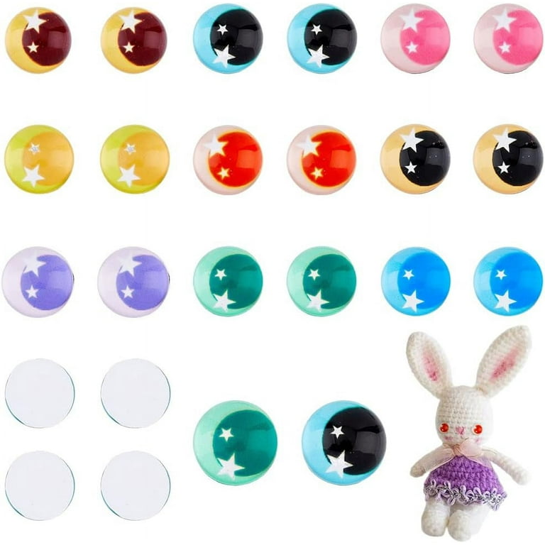 Sew on Round Moving Wiggly Wobbly Googly Eyes for Bear & Doll & Scrapbooking