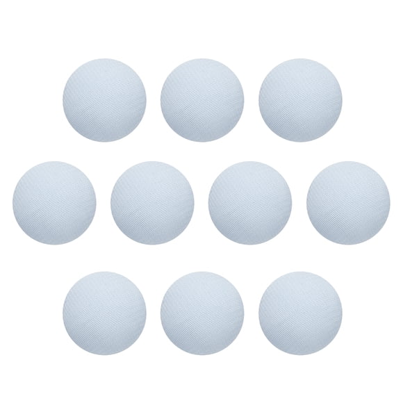 Uxcell 10pcs Fabric Cloth Covered Button 20mm Craft Round Sewing Button, Water Blue