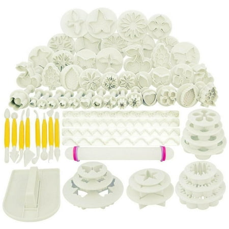 

68Pcs Fondant Cake Mold Set Flower Cake Decorating Tools Kitchen Baking Molding Kit Plastic Kitchen Baking Utensils