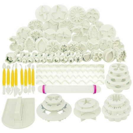 

68Pcs Fondant Cake Mold Set Flower Cake Decorating Tools Kitchen Baking Molding Kit Plastic Kitchen Baking Utensils