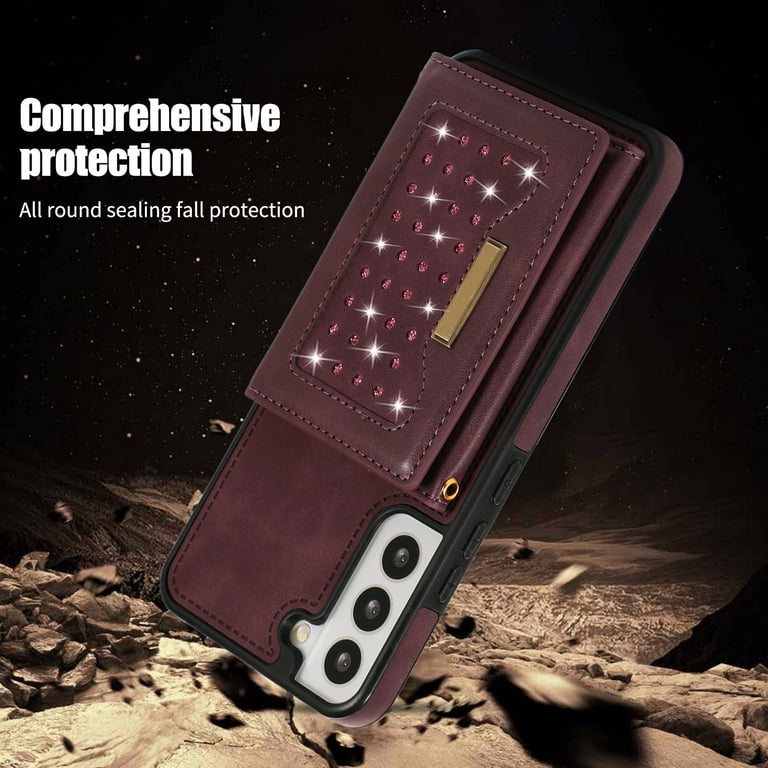  Compatible with Samsung Galaxy S23 Plus S23+ 5G Wallet Case  Crossbody Shoulder Strap Card Holder Multi-Function 2in 1 Detachable  Magnetic Phone Cover for S23plus 23S + S 23 23+ SM-S916U 6.6