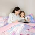 thumbnail image 5 of Feelyou Pink Anime Girl Twin Comforter Sets, Cartoon Tokyo Princess Bedding Set, 2pcs, 5 of 8
