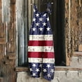 thumbnail image 2 of QATAINLAV Women's Linen Jumpsuits Fourth of July Outfits Summer Sleeveless Wide Leg Onesie Pants American Flag Patriotic Overalls Beach Vacation Clothes Red S Sales of The Week, 2 of 6