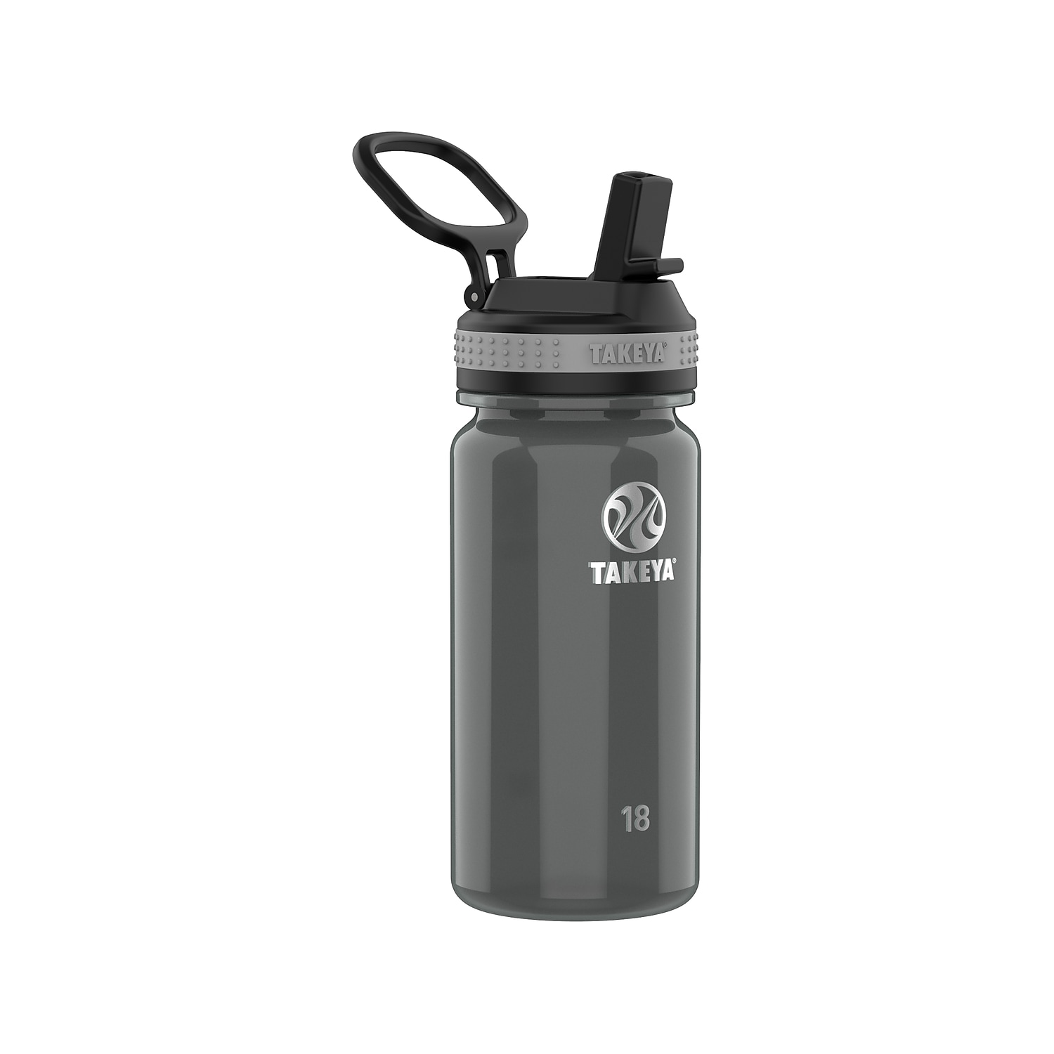 Takeya Tritan Plastic Water Bottle 18 oz. Black/Royal 2/Pack (51464)