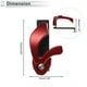 thumbnail image 4 of Gancho colgante para motocicleta Unique Bargains, gancho doble en forma de V, soporte para casco y equipaje para scooters y bicicletas, aleación de aluminio negro y rojo con 1 pieza de llave, 4 of 7