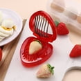 thumbnail image 3 of Mini cortador de fresas de cocina, cortador de frutas de acero inoxidable para pasteles, dispositivo de bricolaje para la cocina del hogar, ideal para pasteles, tartas y decoraciones, 3 of 5