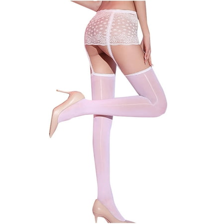Women s Sheer Tights Pantyhose High Waist Tights Stockings for Women Thigh High Pantyhose Garter Lingerie Clubwear