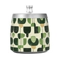 thumbnail image 7 of Yayeee Ashtray with Lid for Cigarette Smokeless Stainless Steel Home Ash Holder, Green Circle, 7 of 7