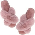thumbnail image 2 of Pantoufles pour Femmes Douces et Moelleuses, Ouvertes, en Mousse à Mémoire de Forme, à Enfiler, Intérieur Extérieur, 2 of 6