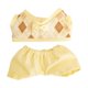 thumbnail image 1 of Ropa de peluche para muñecas Hugo 2 piezas accesorios para muñecas suaves pantalones cortos amarillos, 1 of 9