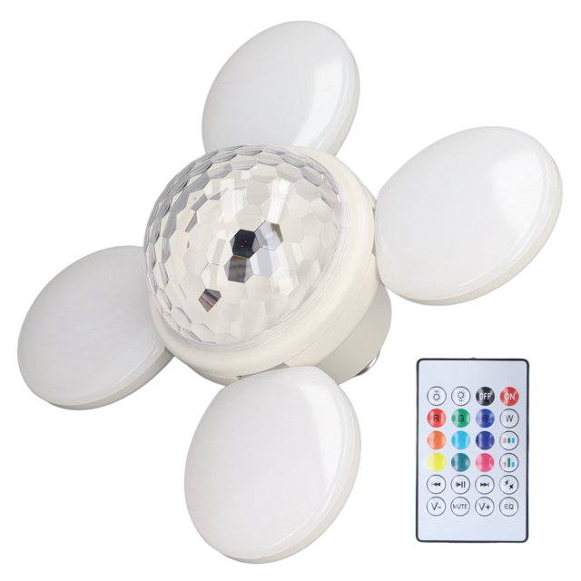 Lámpara de techo musical, luz LED Bluetooth de 48 W, luz musical con control remoto, lámpara musical con valor inmejorable