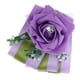 thumbnail image 5 of Boda Flores De Mano Ramo Seda Rosa Ramillete De Muñeca Decoración Púrpura, 5 of 8
