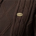 thumbnail image 4 of Cárdigan de algodón Argyle para hombre, cárdigan informal de un solo pecho de Color sólido, cárdigans de negocios para hombre, nuevo suéter de moda de invierno para hombre, 4 of 5