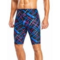 thumbnail image 2 of Adoretex Boy's/Men's Printed Cross Puzzle Swim Jammer (MJ017) - Blue Combo - 34, 2 of 4