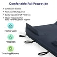 thumbnail image 4 of Medacure Universal Mattress Cover with with Foam Bolsters for Fall Prevention - 36 x 80 x 8, 4 of 5