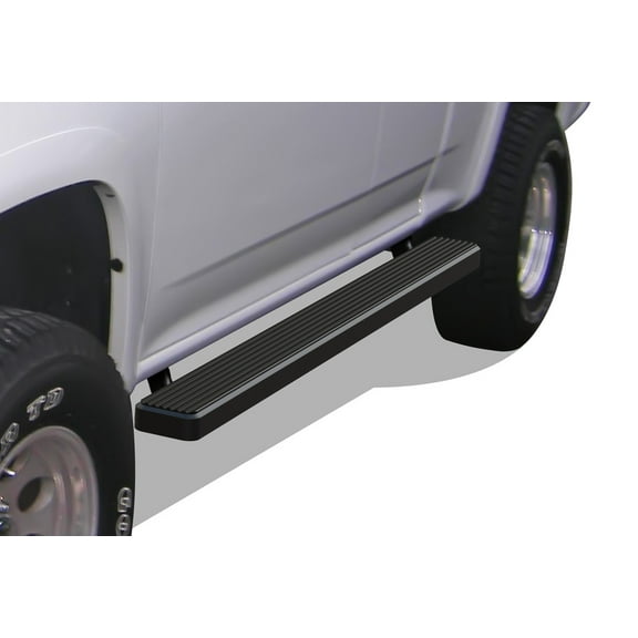 2004-2012 Chevy Colorado Extended Cab 2004-2012 GMC Canyon Extended Cab Black Finish 5 Inch Door-Door Side Bar Side Step Running Board