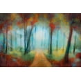 thumbnail image 2 of PI Studio 24x17 Gold Ornate Wood Framed with Double Matting Museum Art Print Titled - Through the Trees, 2 of 4